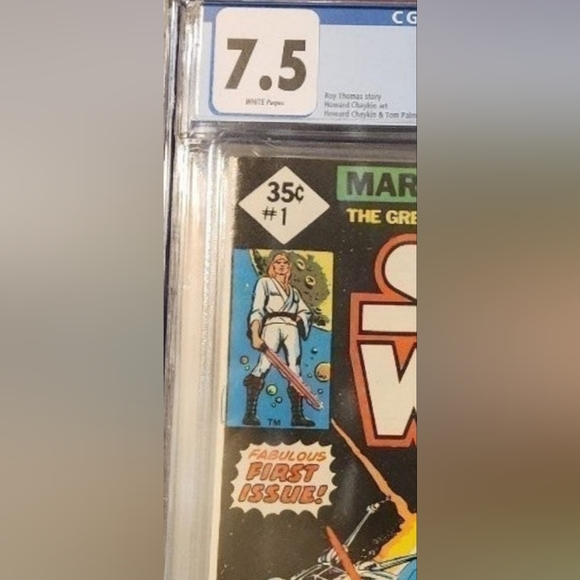 Star Wars #1 Marvel Comics July 1977 35 cents CGC 7.5 Graded KEY FIRST ISSUE! - Picture 3 of 4